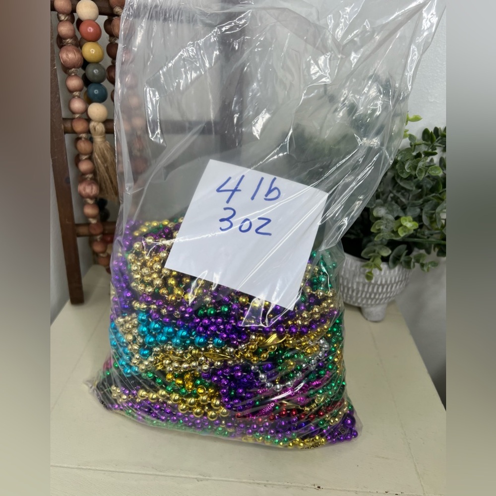 Assortment of Mardi Gras Beads